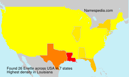 Surname Enette in USA Surname Enette in USA