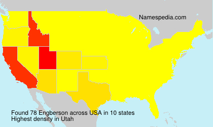 Surname Engberson in USA Surname Engberson in USA