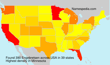 Surname Engebretsen in USA Surname Engebretsen in USA