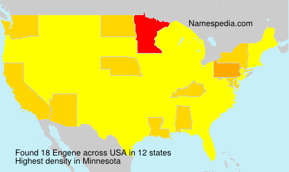 Surname Engene in USA Surname Engene in USA