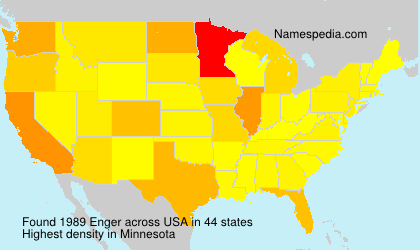 Surname Enger in USA Surname Enger in USA