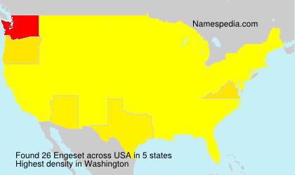 Surname Engeset in USA Surname Engeset in USA