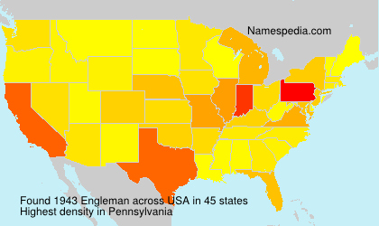 Surname Engleman in USA Surname Engleman in USA