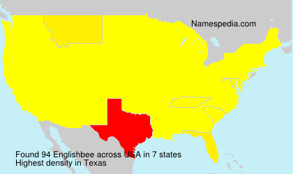 Surname Englishbee in USA Surname Englishbee in USA