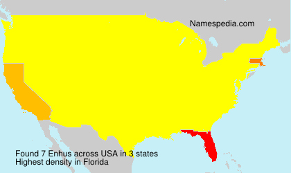 Surname Enhus in USA Surname Enhus in USA