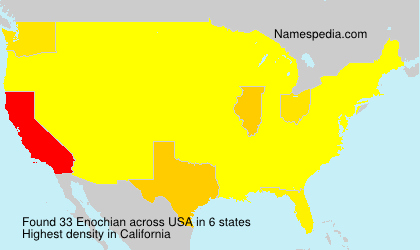 Surname Enochian in USA Surname Enochian in USA