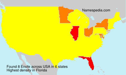 Surname Enofe in USA Surname Enofe in USA