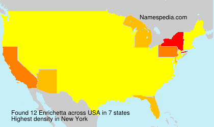Surname Enrichetta in USA