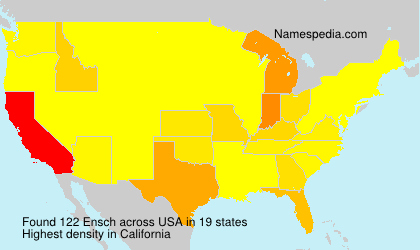 Surname Ensch in USA Surname Ensch in USA