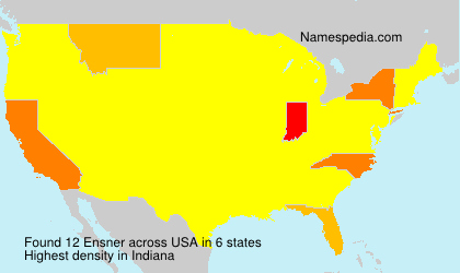 Surname Ensner in USA Surname Ensner in USA