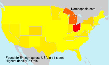 Surname Entingh in USA Surname Entingh in USA