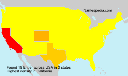 Surname Entjer in USA Surname Entjer in USA