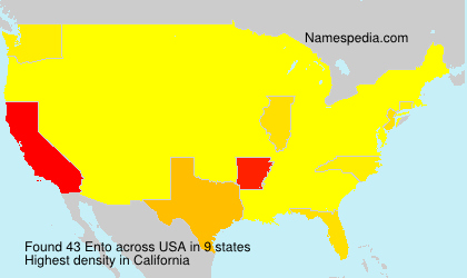 Surname Ento in USA Surname Ento in USA