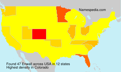 Surname Enwall in USA Surname Enwall in USA