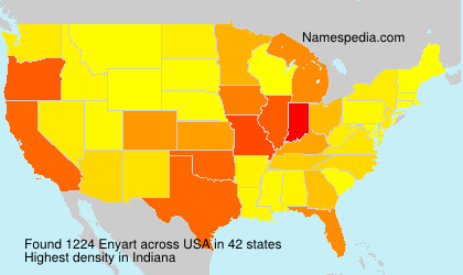 Surname Enyart in USA Surname Enyart in USA