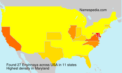 Surname Enyinnaya in USA Surname Enyinnaya in USA