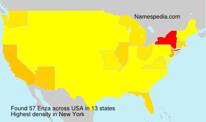 Surname Enza in USA Surname Enza in USA