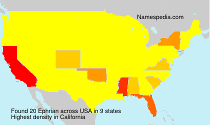 Surname Ephrian in USA Surname Ephrian in USA