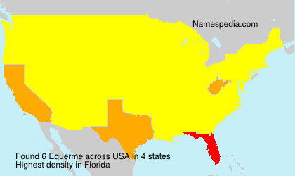 Surname Equerme in USA Surname Equerme in USA