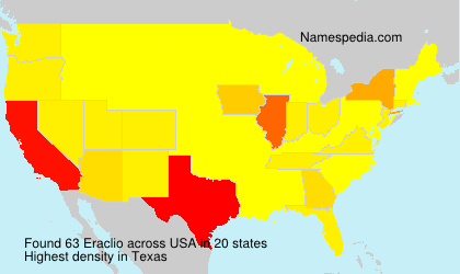Surname Eraclio in USA
