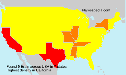 Surname Erain in USA Surname Erain in USA