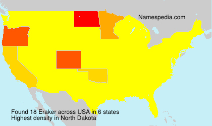 Surname Eraker in USA Surname Eraker in USA