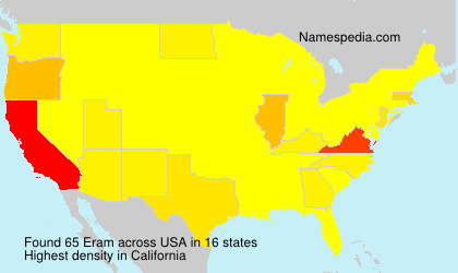Surname Eram in USA