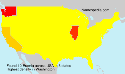 Surname Eramia in USA