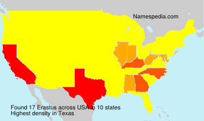 Surname Erastus in USA