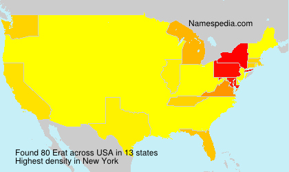 Surname Erat in USA