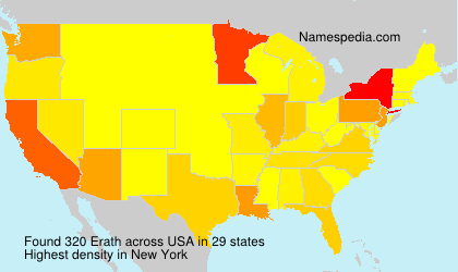 Surname Erath in USA Surname Erath in USA