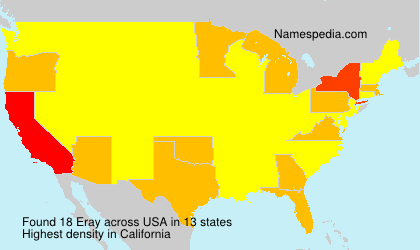 Surname Eray in USA