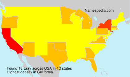 Surname Eray in USA Surname Eray in USA