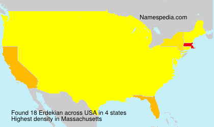 Surname Erdekian in USA Surname Erdekian in USA