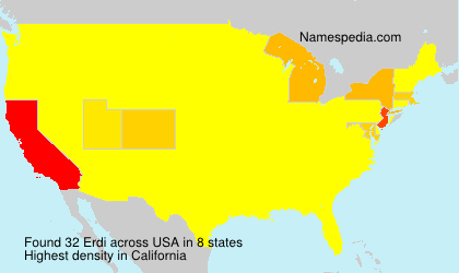 Surname Erdi in USA Surname Erdi in USA