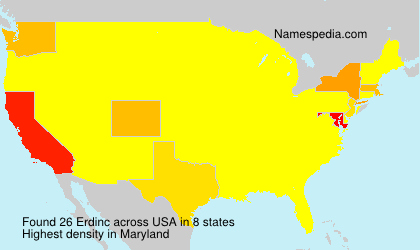Surname Erdinc in USA Surname Erdinc in USA