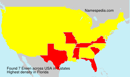Surname Ereen in USA Surname Ereen in USA