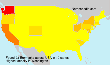 Surname Eremenko in USA Surname Eremenko in USA