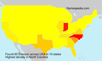 Surname Erexson in USA Surname Erexson in USA
