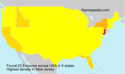 Surname Erezuma in USA Surname Erezuma in USA