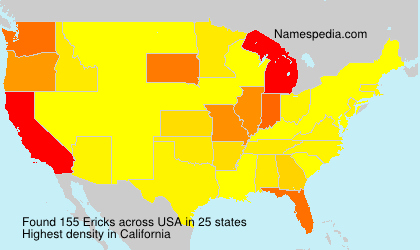 Surname Ericks in USA Surname Ericks in USA