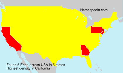 Surname Erida in USA Surname Erida in USA