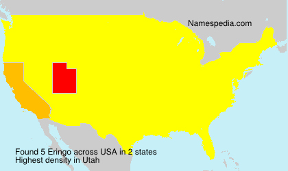 Surname Eringo in USA Surname Eringo in USA