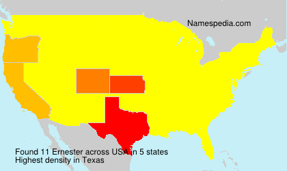 Surname Ernester in USA Surname Ernester in USA