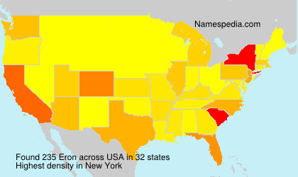 Surname Eron in USA