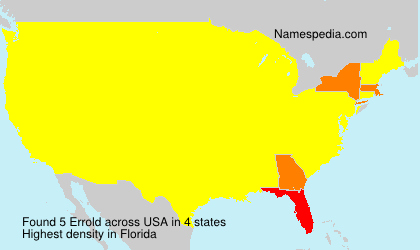 Surname Errold in USA Surname Errold in USA