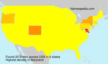 Surname Erslev in USA Surname Erslev in USA