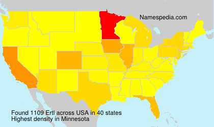 Surname Ertl in USA Surname Ertl in USA