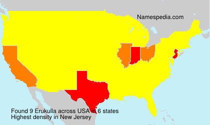 Surname Erukulla in USA Surname Erukulla in USA