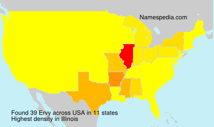 Surname Ervy in USA Surname Ervy in USA